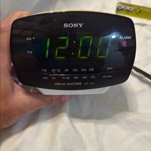 VINTAGE Sony Black and White Dream Machine with Green Display